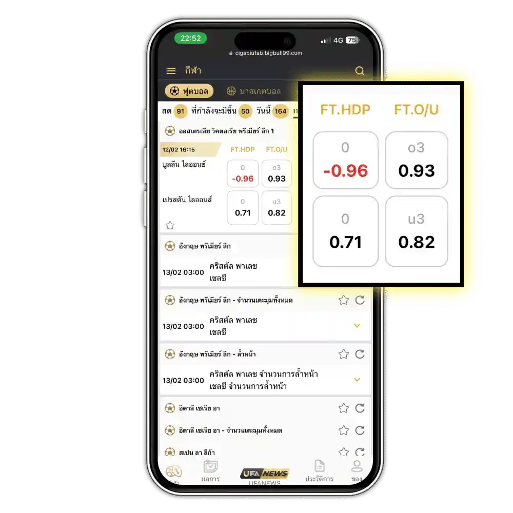 ราคาบอลมือถือ